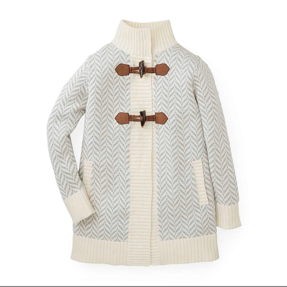 Hope & Henry Herringbone Toggle Sweater Cardigan| Baby/Toddler | 12-18 mo